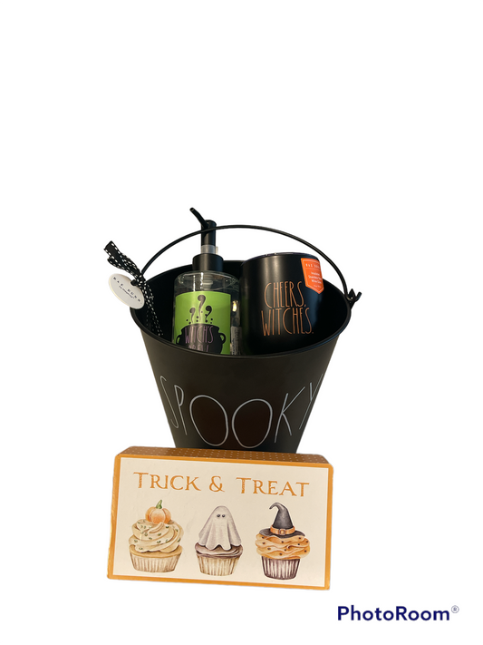 Rae Dunn Spooky Gift Basket